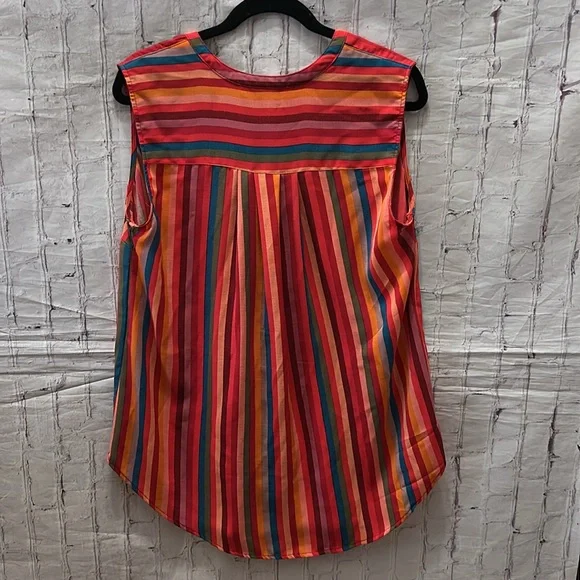 Torrid Vertical Striped Harper Sleeveless Spring Summer Top Tank Size 2X - Picture 7 of 7